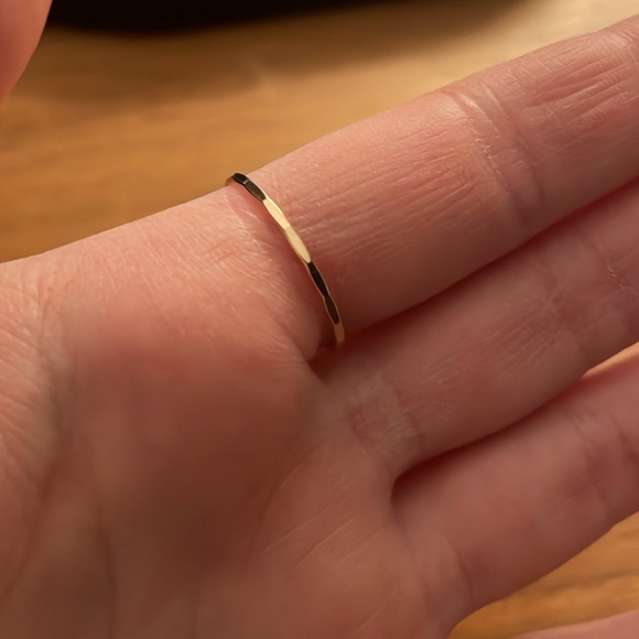 Catbird Classic Hammered Gold Ring, size 9 - Picture 4 of 10